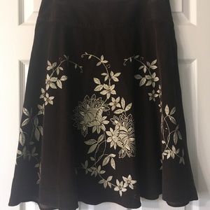 Talbot corduroy/embellished skirt